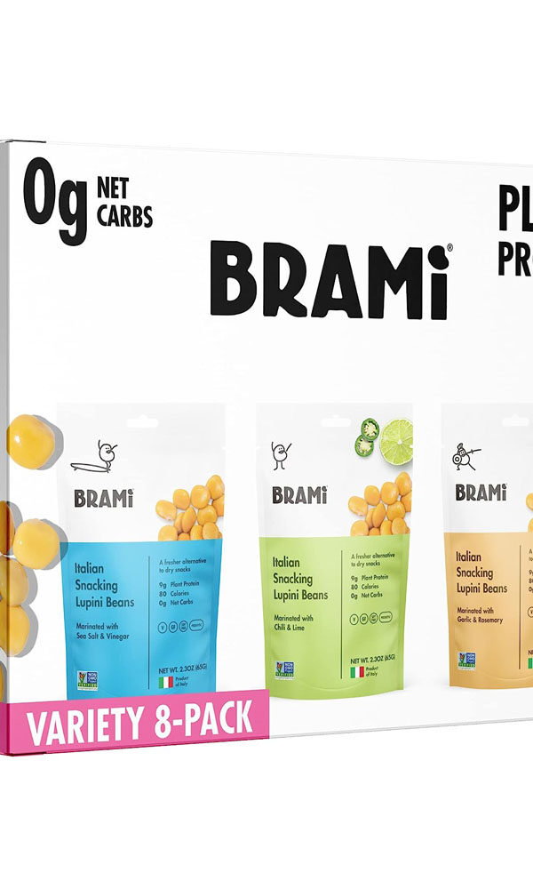 BRAMI Lupini Beans Snack, Mini | 4g Plant Protein