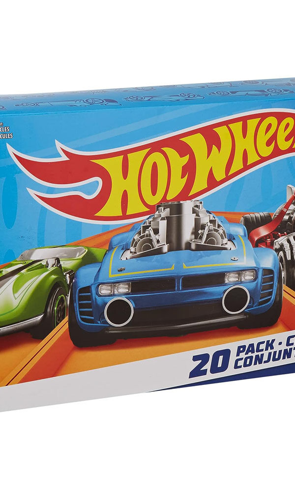 Hot Wheels Set of 20 Toy Cars & Trucks in 1:64 Scale