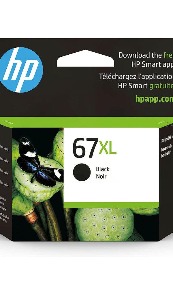 HP 67XL Black High-yield Ink Cartridge | Works with HP DeskJet