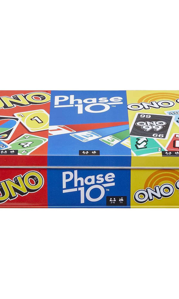 Mattel Games Set of 3 Games with Uno, Phase 10 & ONO 99