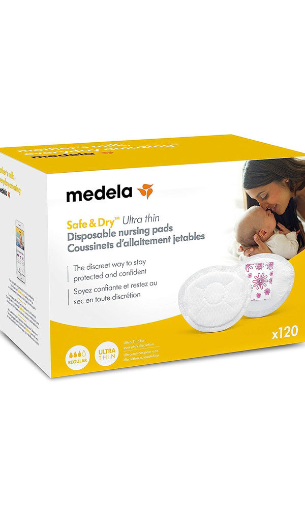 Medela Safe & Dry Ultra Thin Disposable Nursing Pads, 120 Count