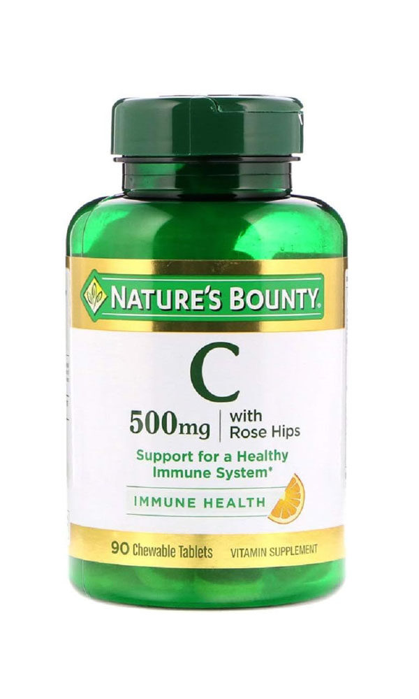 Nature's Bounty, C-500 mg Delicious Chewable w/ Rose Hips Tablets